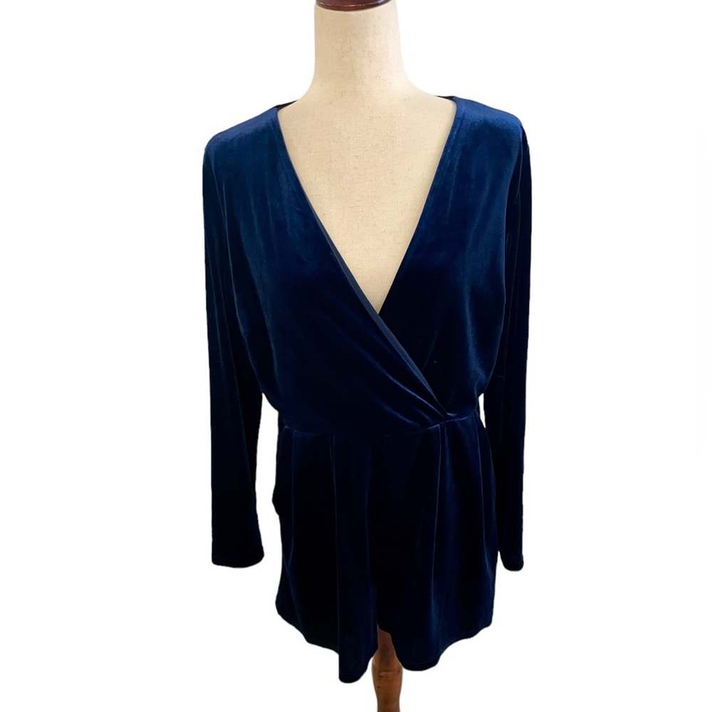 Lulus Velvet Faux Wrap Front Romper
